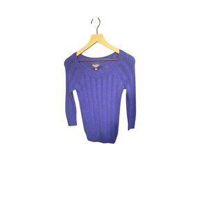 American Eagle Outfitters XS Knit Sweater With Button Cuffs & Scoop Neck Y2K